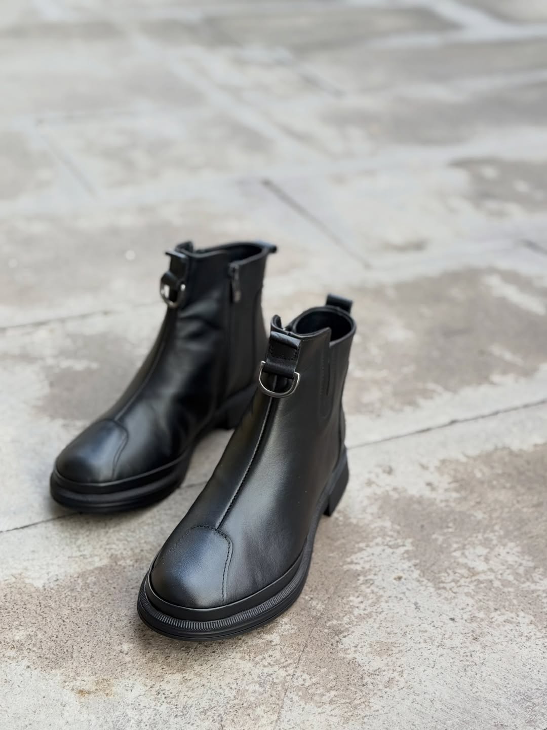 BEETY 25K 164.2040 SİYAH DERİ KADIN BOT